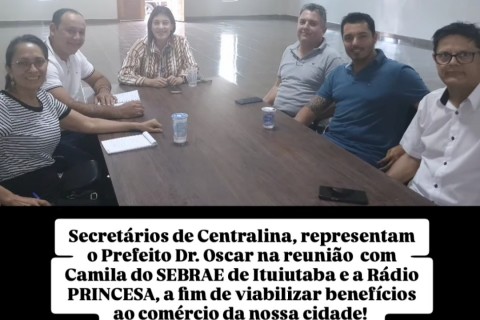 REUNIÃO COM SEBRAE EM CENTRALINA