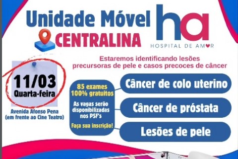 Carreta da Prevenção em Centralina – Mês da Mulher