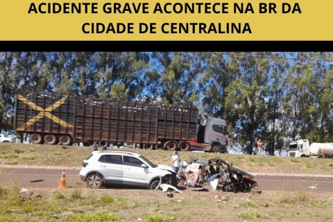 ACIDENTE NA BR 153 EM CENTRALINA